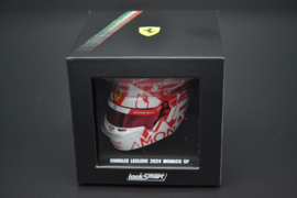 Charles Leclerc Scuderia Ferrari HP mini helmet Monaco Grand Prix 2024 season