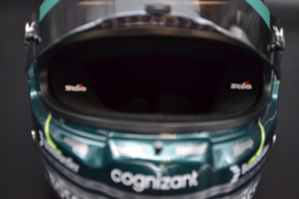 Lance Stroll Aston Martin Cognizant mini helmet 2024 season