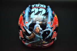 Yuki Tsunoda RB Visa F1 Team mini helmet Belgian Grand Prix 2024 season