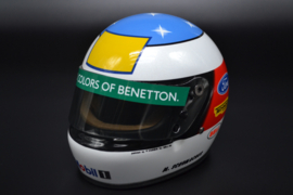 Michael Schumacher Benetton Ford mini helmet Belgian Grand Prix 1992 season