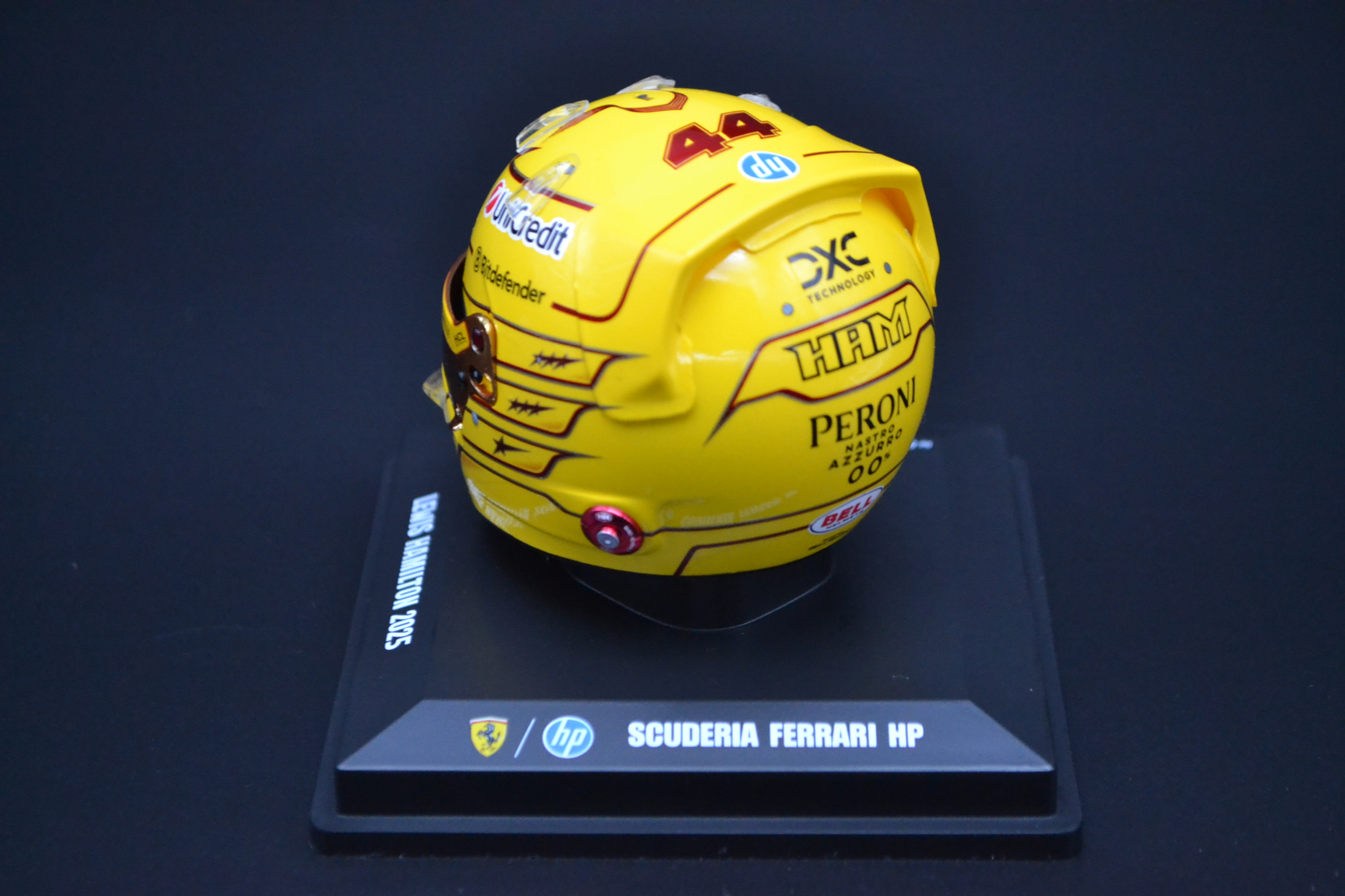 Lewis Hamilton Scuderia Ferrari HP mini helmet Fiorano test 2025 season