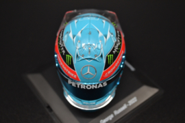 George Russel Mercedes AMG Petronas mini helmet second part of 2022 season