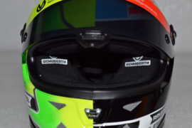 Mick Schumacher Benetton Ford Helmet Spa Francorchamps Deomo 2017 season