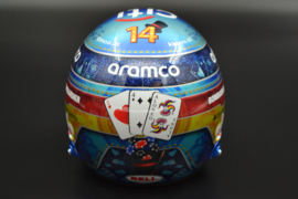 Fernando Alonso Aston Martin Cognizant F1 Team mini helmet Las Vegas Grand Prix 2023 season
