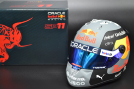 Sergio Perez Red Bull Honda mini helmet Monaco Grand Prix 2022 season