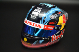 Yuki Tsunoda RB Visa F1 Team mini helmet Belgian Grand Prix 2024 season