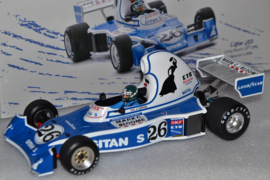 Jacques Laffite Ligier Gitanes JS5 race car Long Beach Grand Prix