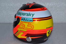 Carlos Sainz Scuderia Ferrari mini helmet 2021 season