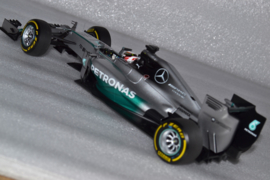 Lewis Hamilton Mercedes AMG Petronas MGP-W05 race car Abu Dhabi Grand Prix 2014 season