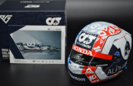 Pierre Gasly Alpha Tauri Honda mini helmet French Grand Prix 2021 season