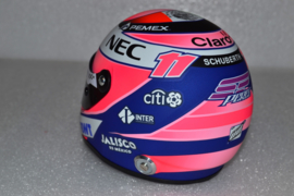 Sergio Perez Force India Mercedes helmet 2018 season