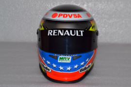 Pastor Maldonado Lotus Renault helmet 2012 season