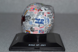 Lando Norris Mc Laren Mercedes mini helmet British Grand Prix 2021 season