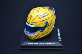 Lewis Hamilton Scuderia Ferrari HP mini helmet Miami Grand Prix 2025 season