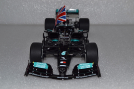 Lewis Hamilton Mercedes AMG Petronas MGP-W12 race car British Grand Prix 2021 season