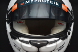 Alexander Albon Williams Racing mini helmet Chinese Grand Prix 2024 season