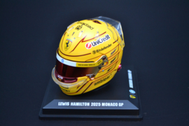 Lewis Hamilton Scuderia Ferrari HP mini helmet Monaco 2025 season