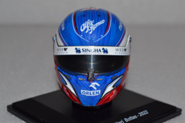 Valtteri Bottas Alfa Romeo Orlen mini helmet 2022 season