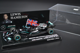 Lewis Hamilton Mercedes AMG Petronas MGP-W12 race car British Grand Prix 2021 season