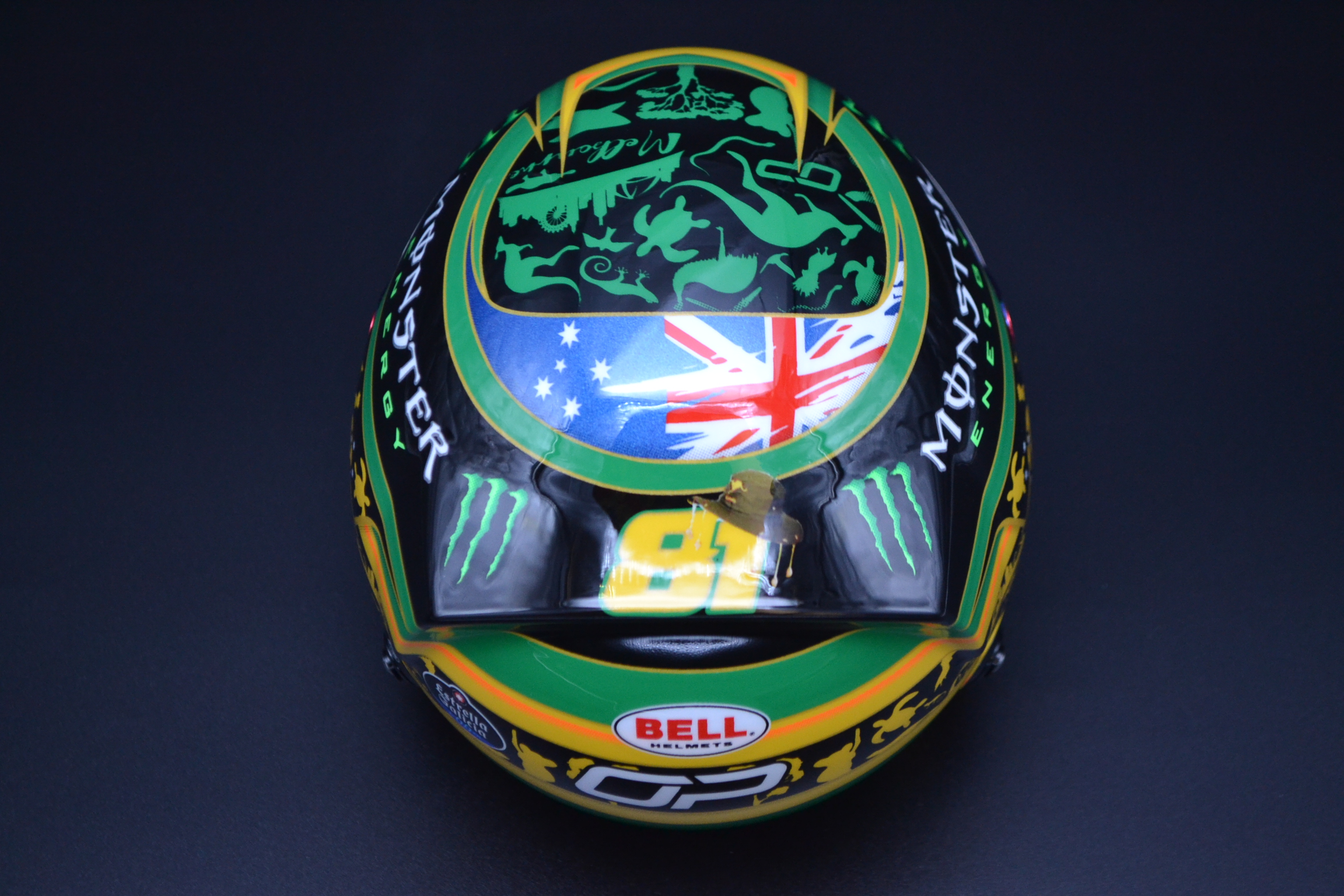 Oscar Piastri Mc Laren Mercedes mini helmet Australian Grand Prix 2025 season