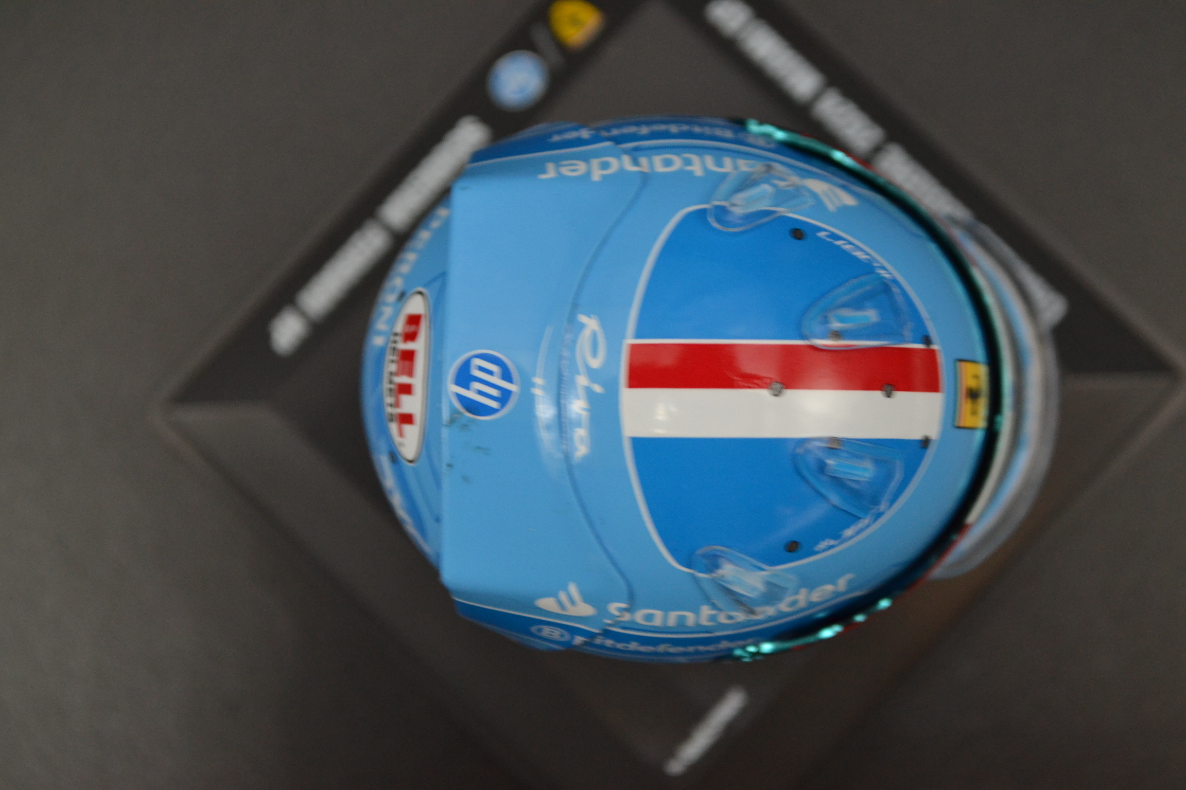 Charles Leclerc Suderia Ferrari HP mini helmet Miami Grand Prix 2024 season