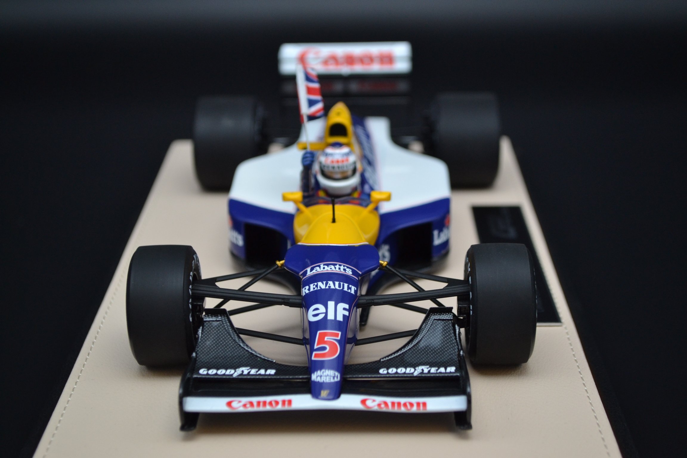 Nigel Mansell Williams Renault FW14B race car winner British Grand Prix 1992 season