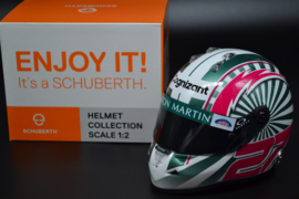 Nico Hulkenberg Aston Martin Mercedes mini helmet 2022 season