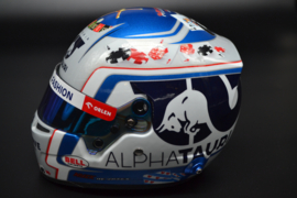 Nyck de Vries Scuderia Alpha Tauri mini helmet Monaco Grand Prix 2023 season