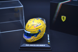 Lewis Hamilton Scuderia Ferrari HP mini helmet Miami Grand Prix 2025 season