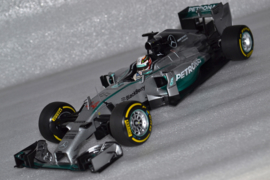 Lewis Hamilton Mercedes AMG Petronas MGP-W05 race car Abu Dhabi Grand Prix 2014 season