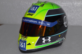 Mick Schumacher HAAS Ferrari mini helmet 2022 season