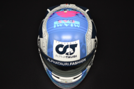 Pierre Gasly Alpha Tauri Honda mini helmet Miami Grand prix 2022 season