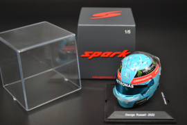 George Russell Mercedes AMG Petronas mini helmet second part of 2022 season