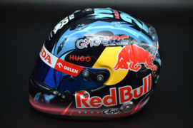 Yuki Tsunoda RB Visa F1 Team mini helmet Belgian Grand Prix 2024 season
