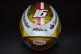 Charles Leclerc Scuderia Ferrari mini helmet Singapore grand Prix 2022 season