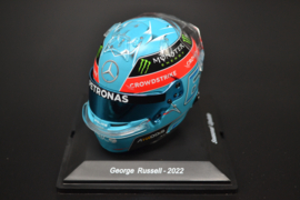 George Russell Mercedes AMG Petronas mini helmet second part of 2022 season