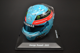 George Russel Mercedes AMG Petronas mini helmet second part of 2022 season