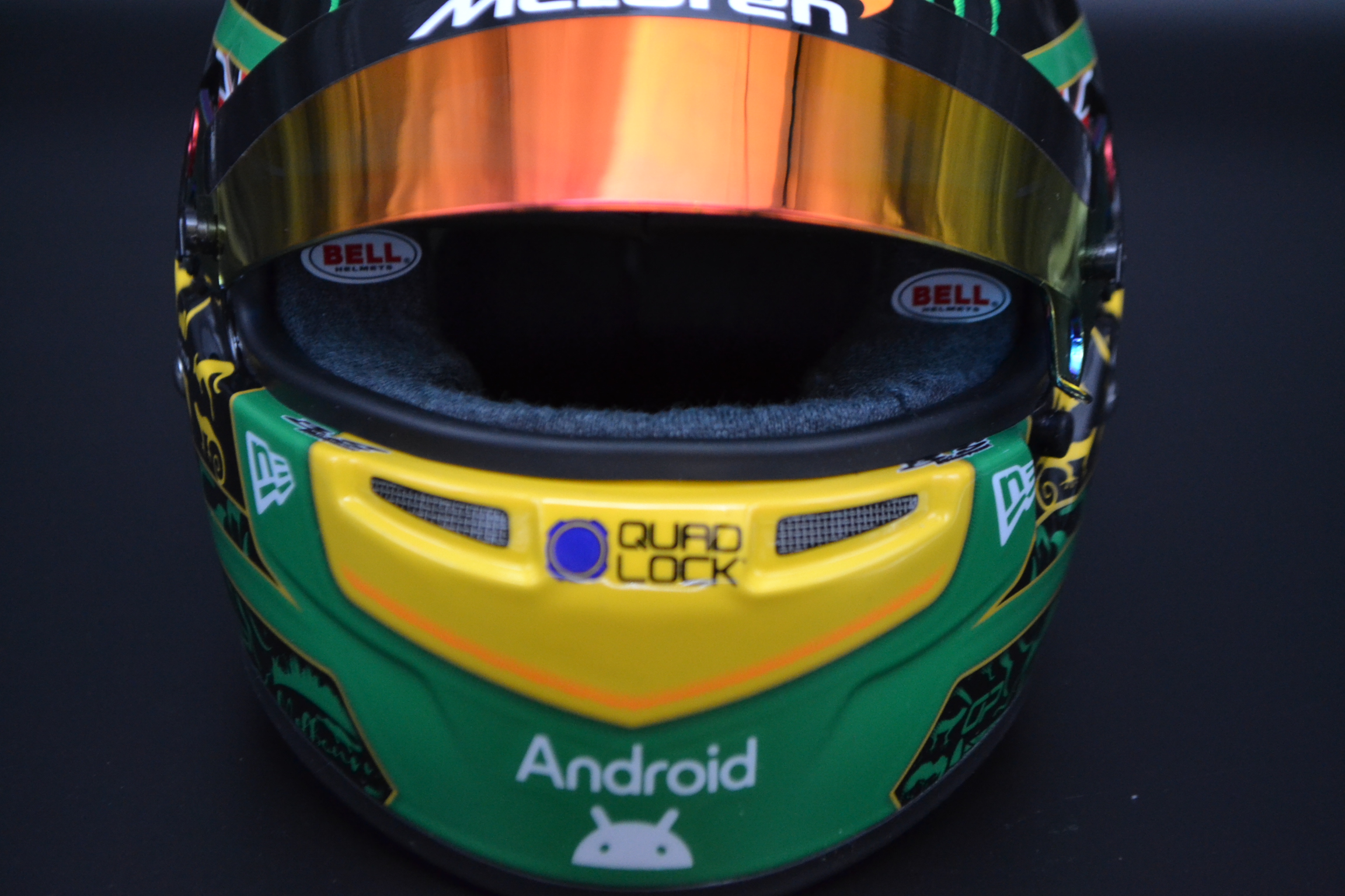 Oscar Piastri Mc Laren Mercedes mini helmet Australian Grand Prix 2025 season