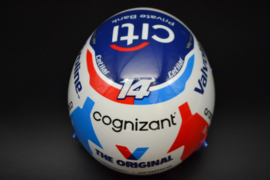 Fernando Alonso Aston Martin Cognizant mini helmet Monaco Grand Prix 2024 season