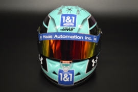 Mick Schumacher HAAS Ferrari mini helmet Miami Grand Prix 2022 season