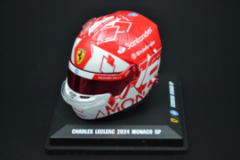 Charles Leclerc Scuderia Ferrari HP mini helmet Monaco Grand Prix 2024 season
