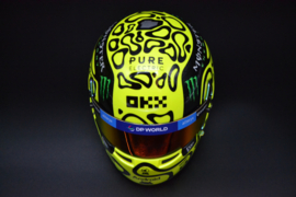 Lando Norris Mc Laren Mercedes mini helmet 2024 season