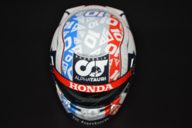 Pierre Gasly Alpha Tauri Honda mini helmet French Grand Prix 2021 season