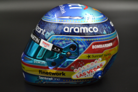 Fernando Alonso Aston Martin Cognizant F1 Team mini helmet Las Vegas Grand Prix 2023 season