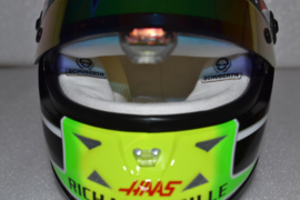 Mick Schumacher HAAS Ferrari test Abu Dhabi mini helmet 2020 season