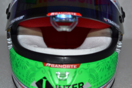 Sergio Perez Red Bull Honda mini helmet Mexican Grand Prix 2021 season