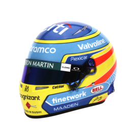 Fernando Alonso Aston Martin Cognizant mini helmet 2025 season