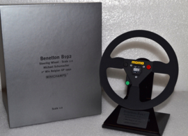 Michael Schumacher Benetton Ford B192 steering wheel Belgian Grand Prix 1992 season