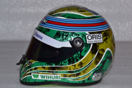 Felipe Massa Williams Mercedes helmet almost last race 2016 season