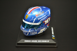 Charles Leclerc Scuderia Ferrari HP mini helmet Miami Grand Prix 2025 season